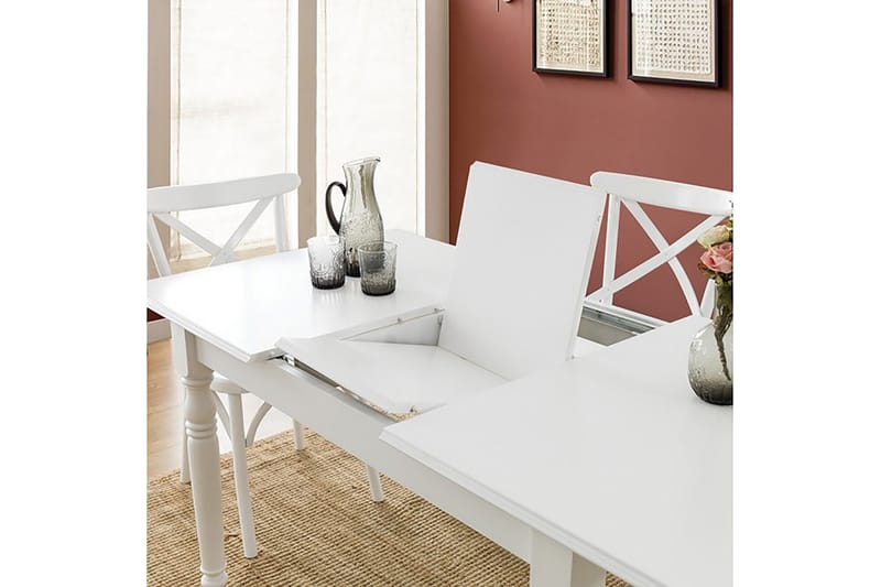Albero Spisebord 80 cm - Hvit - Spisebord & kjøkkenbord