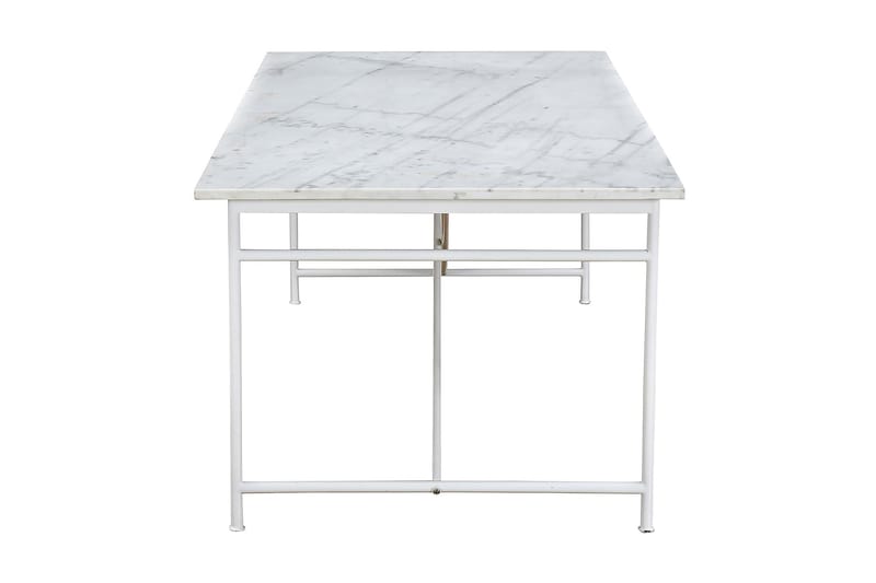 Antwerp Spisebord 200 cm Marmor - Hvit - Spisebord & kjøkkenbord