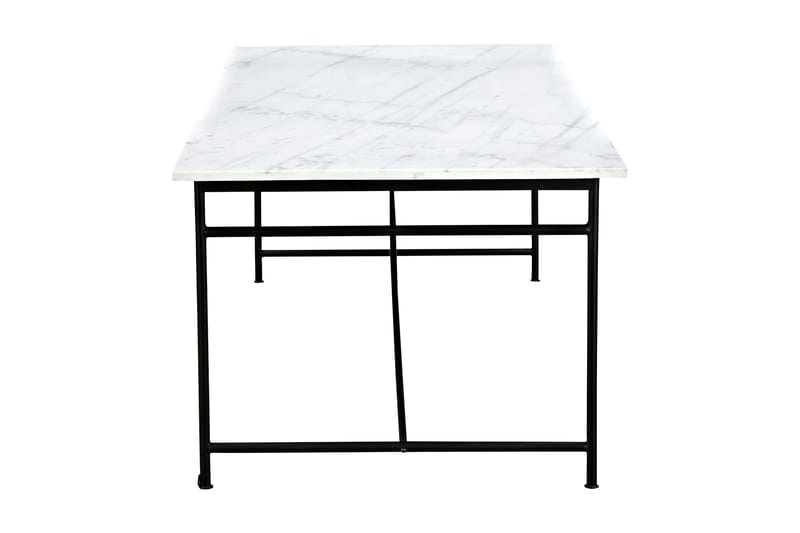Antwerp Spisebord 200 cm Marmor - Hvit/Svart - Spisebord & kjøkkenbord