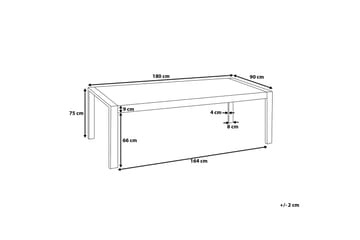 ARCTIC I Spisebord 180 cm - Hvit - Møbler - Bord - Spisebord & kjøkkenbord