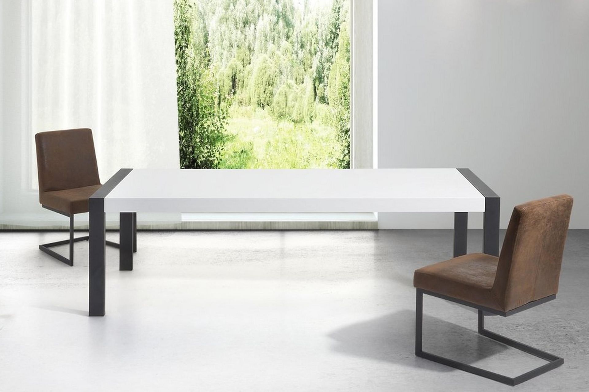 Arctic Spisebord 220 cm - Hvit - Møbler - Bord - Spisebord & kjøkkenbord