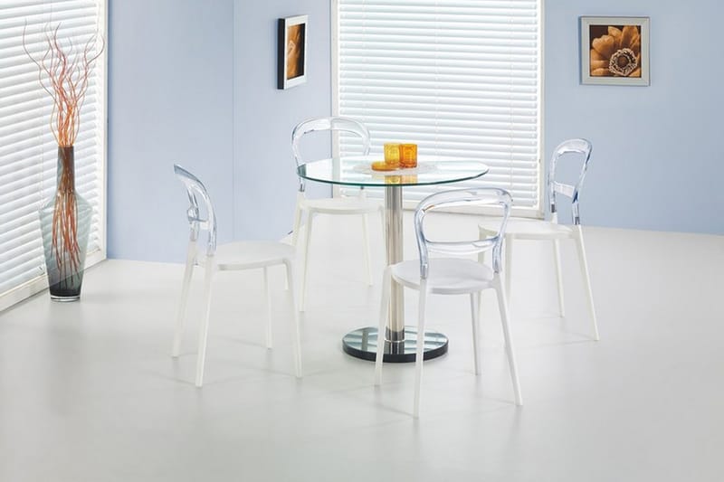 Atherton Spisebord 80 cm Rund - Glass - Spisebord & kjøkkenbord