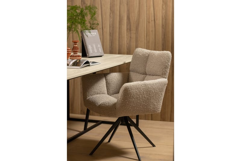 Atila Spisebord 220 cm - Beige - Spisebord & kjøkkenbord