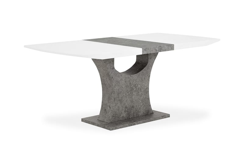 Azusa Forlengningsbart Spisebord 140 cm - Hvit/Grå - Møbler - Bord - Spisebord & kjøkkenbord
