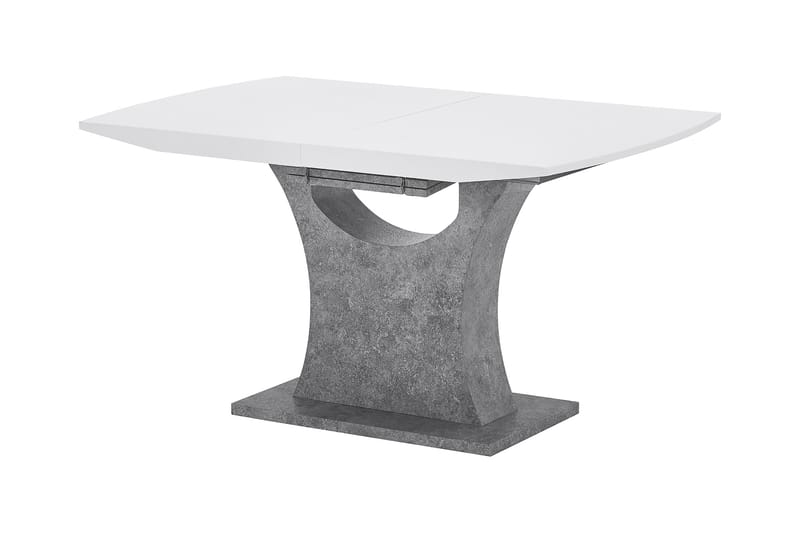 Azusa Forlengningsbart Spisebord 140 cm - Hvit/Grå - Møbler - Bord - Spisebord & kjøkkenbord