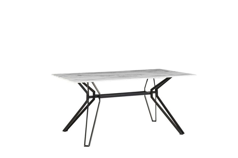 Ballina Spisebord 160 cm - Hvit / Svart - Møbler - Bord - Spisebord & kjøkkenbord