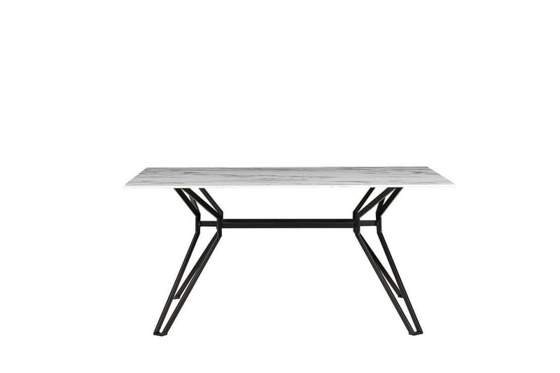 Ballina Spisebord 160 cm - Hvit / Svart - Møbler - Bord - Spisebord & kjøkkenbord