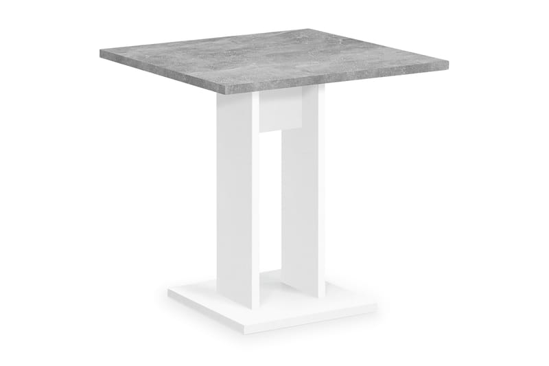 Bandol Spisebord 70 cm - Hvit/Betong - Spisebord & kjøkkenbord