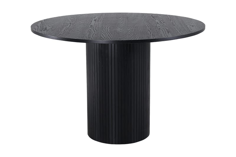 Biana Spisebord 110 cm Rundt - Svart - Spisebord & kjøkkenbord