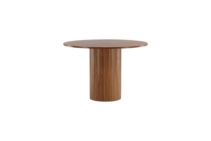 Biana Spisebord 110 cm Rundt - Valnøttsbrun - Spisebord & kjøkkenbord