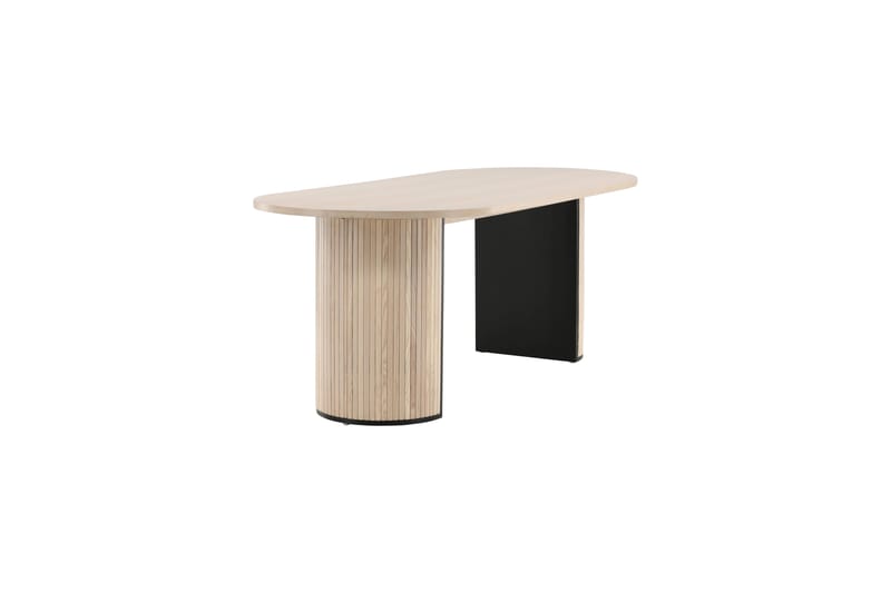 Biana Spisebord 200 cm Ovalt Beige - Spisebord & kjøkkenbord