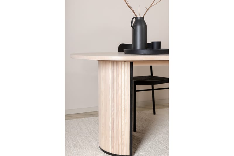 Biana Spisebord 200 cm Ovalt Beige - Spisebord & kjøkkenbord