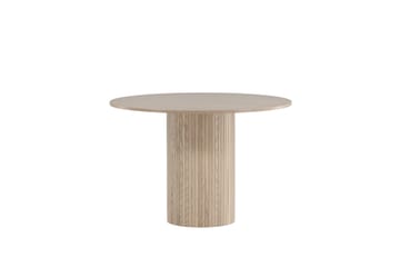Bianca Spisebord 110 cm Rundt Beige - Møbler - Bord - Spisebord & kjøkkenbord