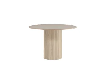 Bianca Spisebord 110 cm Rundt Beige - Møbler - Bord - Spisebord & kjøkkenbord