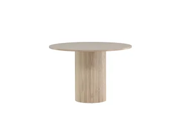 Bianca Spisebord 110 cm Rundt Beige - Møbler - Bord - Spisebord & kjøkkenbord