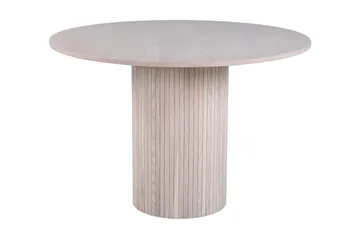 Bianca Spisebord 110 cm Rundt Beige - Møbler - Bord - Spisebord & kjøkkenbord