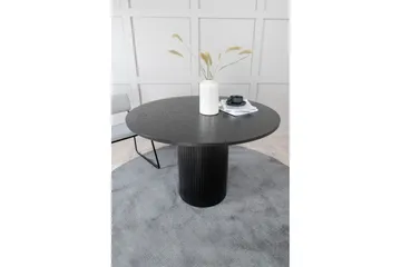 Bianca Spisebord 110 cm Rundt - Svart - Møbler - Bord - Spisebord & kjøkkenbord