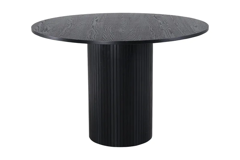 Bianca Spisebord 110 cm Rundt, Svart