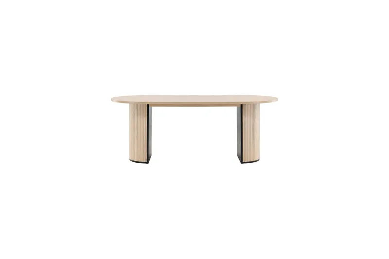 Bianca Spisebord 200 cm Ovalt - Beige - Møbler - Bord - Spisebord & kjøkkenbord