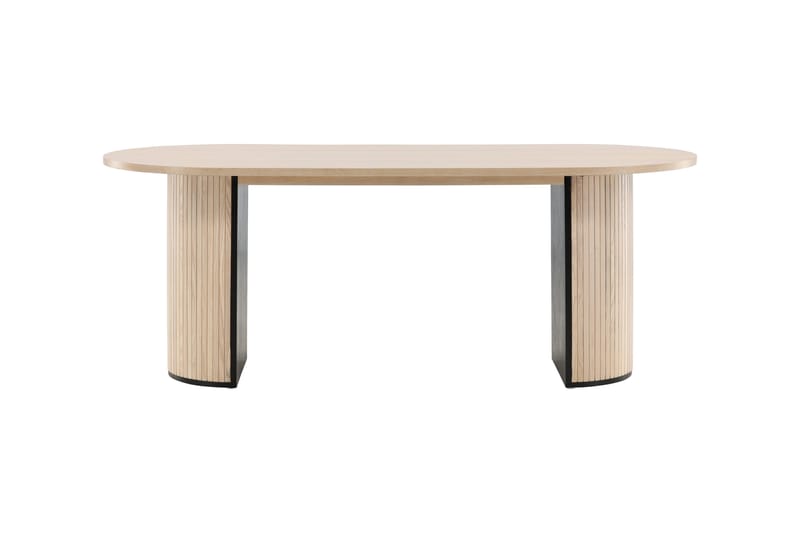 Bianca Spisebord 200 cm Ovalt - Beige - Møbler - Bord - Spisebord & kjøkkenbord