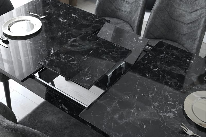 Bingdi Spisebord 130 cm - Antrasitt - Spisebord & kjøkkenbord