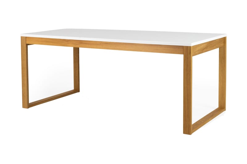 Birka Spisebord 180 cm - Ek/Hvit - Møbler - Bord - Spisebord & kjøkkenbord
