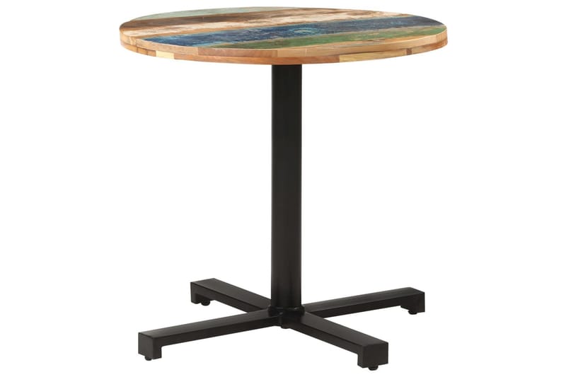 Bistrobord rundt Ø80x75 cm gjenvunnet heltre - Brun - Spisebord & kjøkkenbord