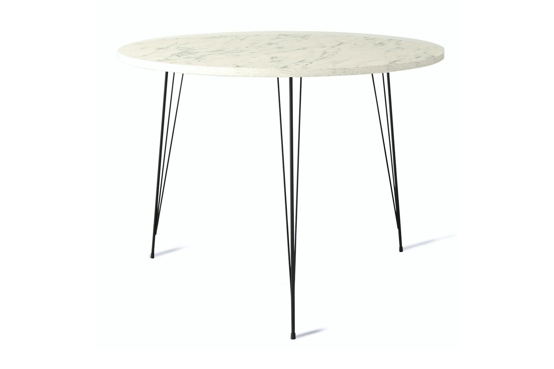 Bonnick Bord 90 cm - Svart / Hvit - Møbler - Bord - Spisebord & kjøkkenbord