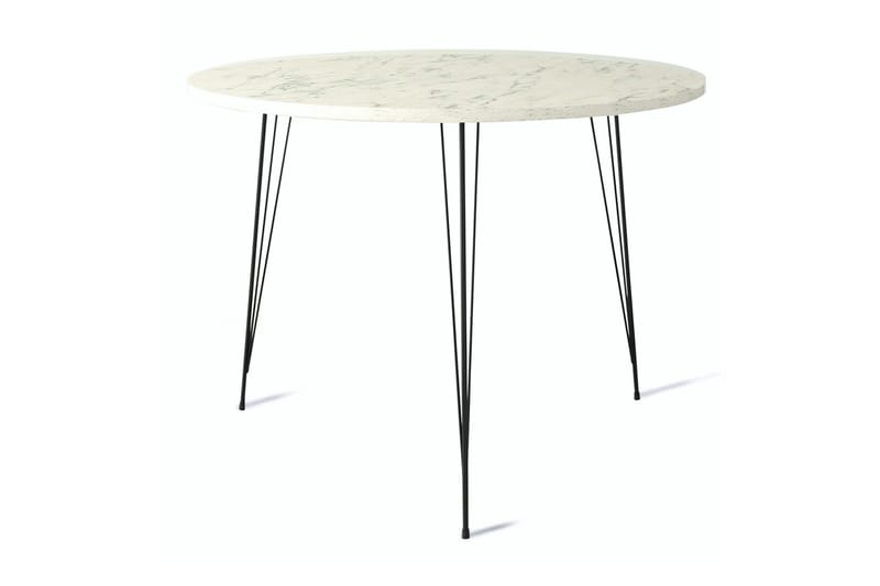 Bonnick Bord 90 cm - Svart / Hvit - Møbler - Bord - Spisebord & kjøkkenbord