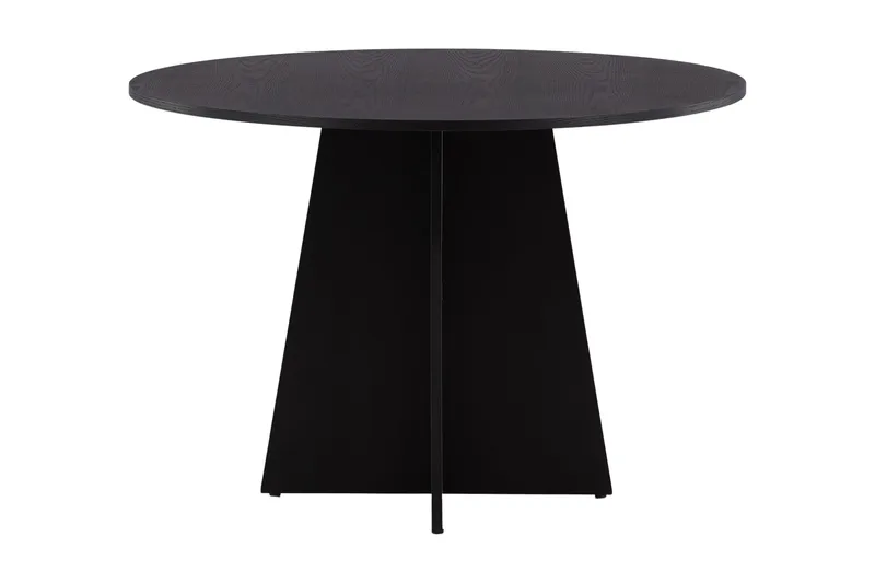 Bootcut Spisebord 110 cm Rundt, Sort
