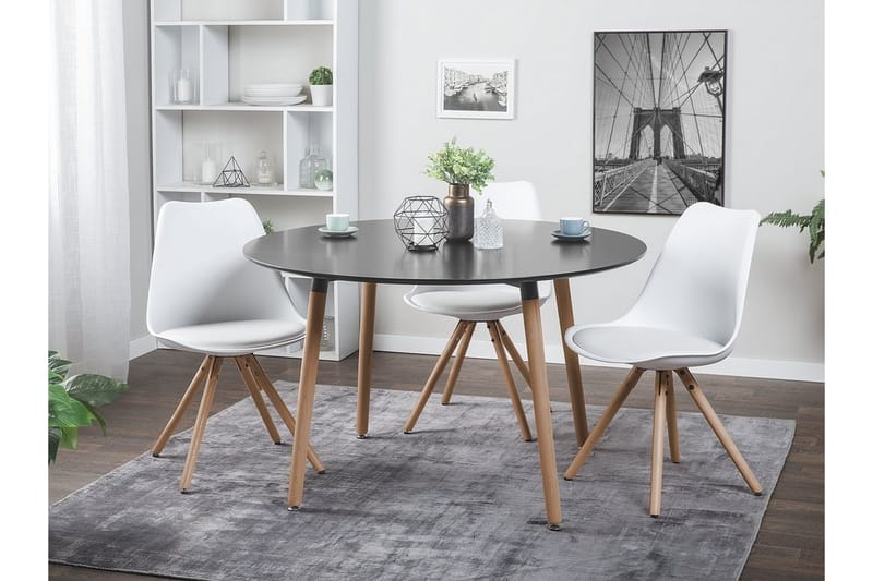 Bovio Spisebord 120 cm - Svart - Spisebord & kjøkkenbord