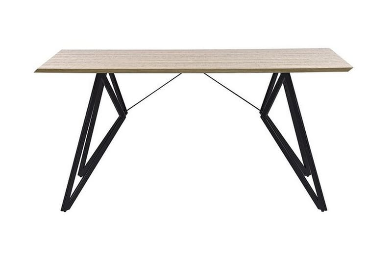 Buscot Spisebord 160 cm - Lyst Tre/Svart - Spisebord & kjøkkenbord
