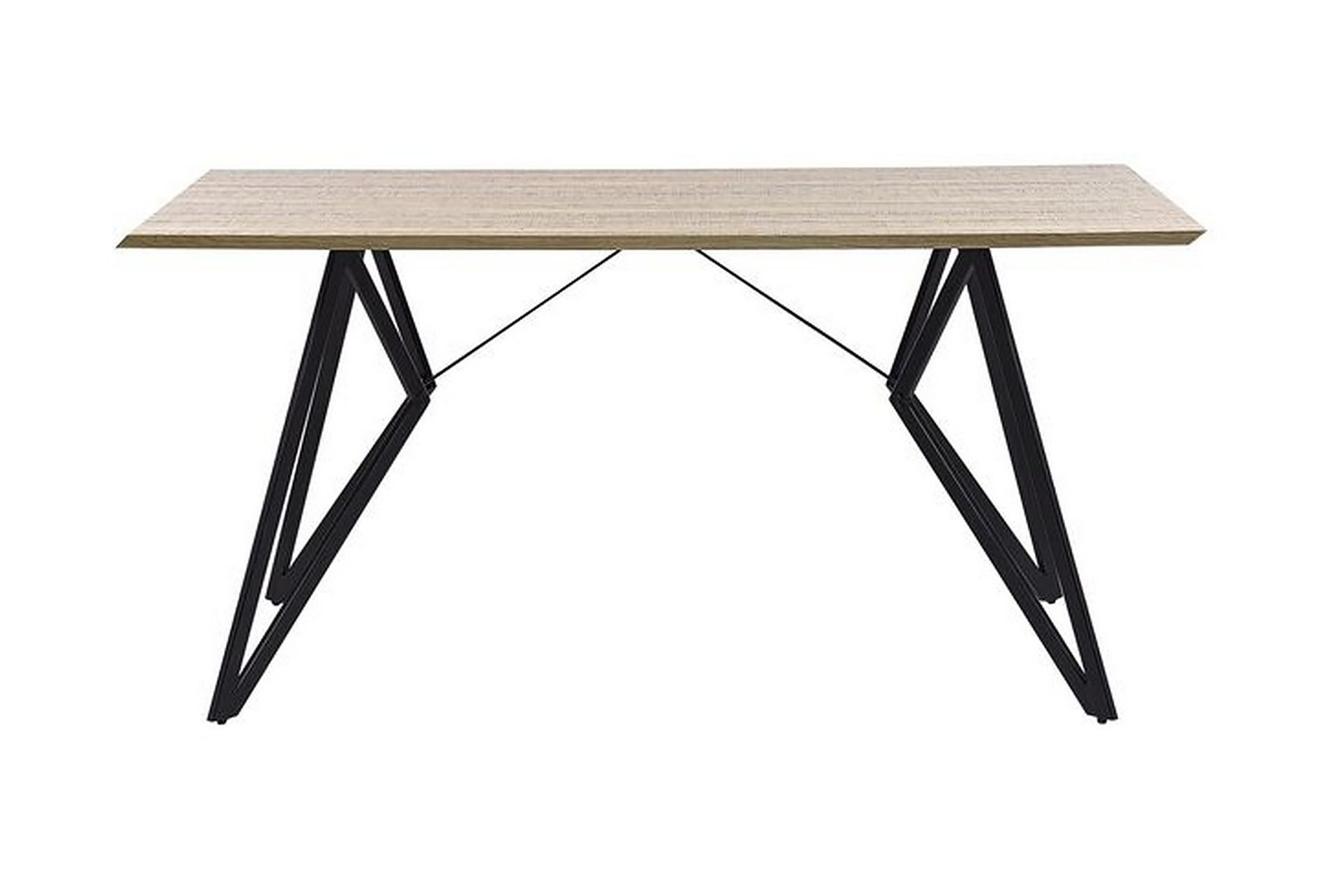Buscot Spisebord 160 cm - Lyst Tre/Svart