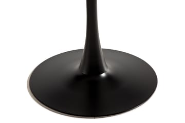 Caitly Spisebord 100 cm Rundt - Hvit Marmor/Svart - Møbler - Bord - Spisebord & kjøkkenbord