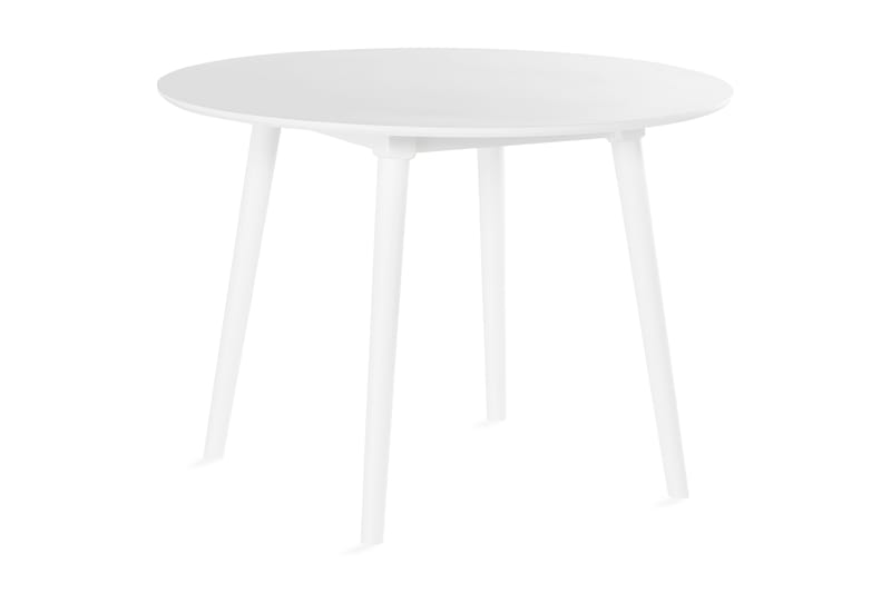 Carcea Spisebord 106 cm Rundt - Hvit - Møbler - Bord - Spisebord & kjøkkenbord