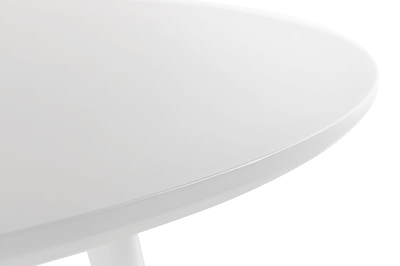 Carcea Spisebord 106 cm Rundt - Hvit - Spisebord & kjøkkenbord