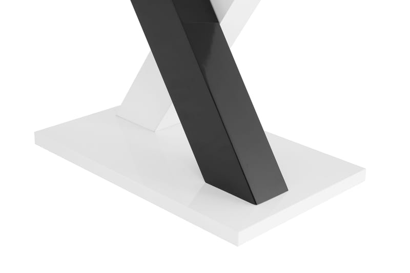 Cesi Rektangulært Spisebord 140 cm i Malt Tre - Hvit|Svart - Møbler - Bord - Spisebord & kjøkkenbord