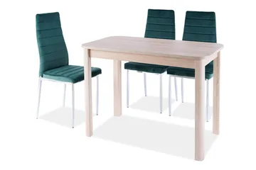 Chagos Forlengningsbart Spisebord 105 cm - Sonomaeik/Hvitpigmentert - Møbler - Bord - Spisebord & kjøkkenbord