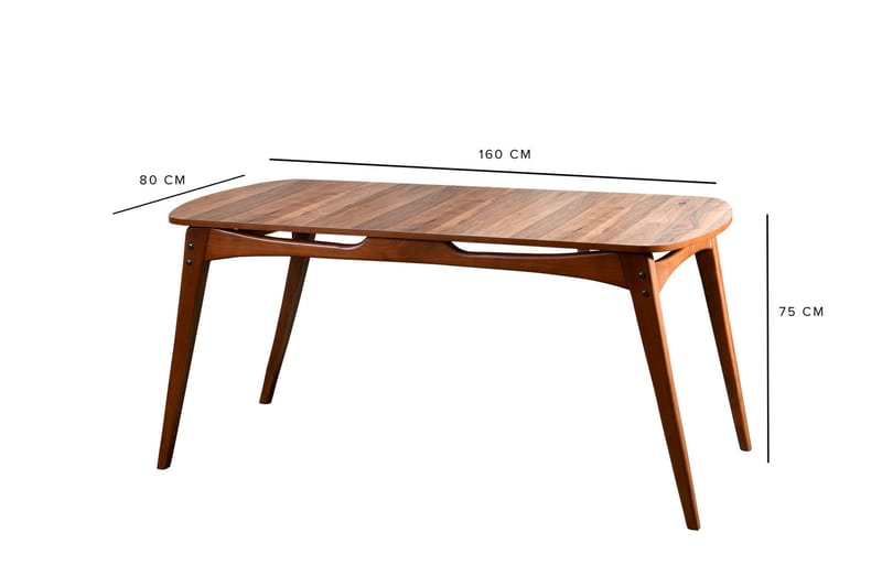 Charbel Spisebord - Valnøtt/Brun - Spisebord & kjøkkenbord