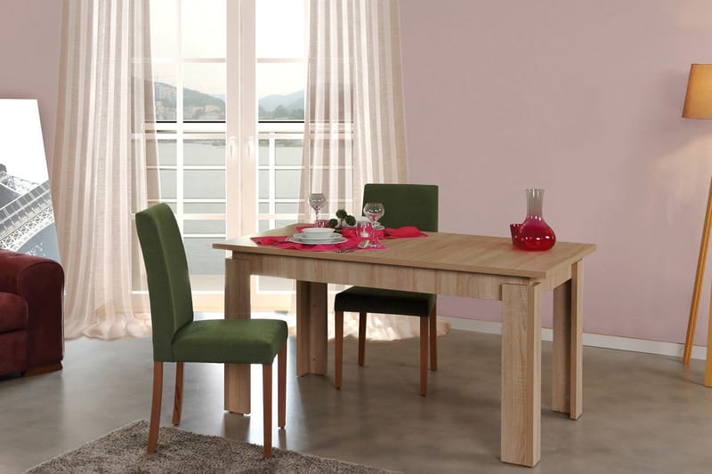Comfortale Spisebord Forlengningsbart - Brun - Spisebord & kjøkkenbord