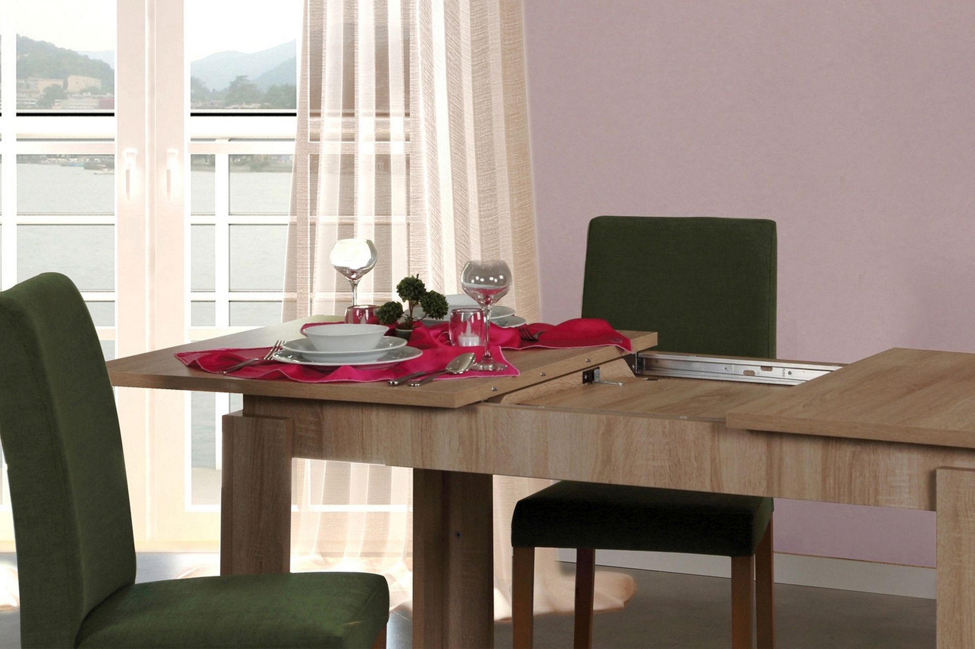 Comfortale Spisebord Forlengningsbart - Brun - Møbler - Bord - Spisebord & kjøkkenbord