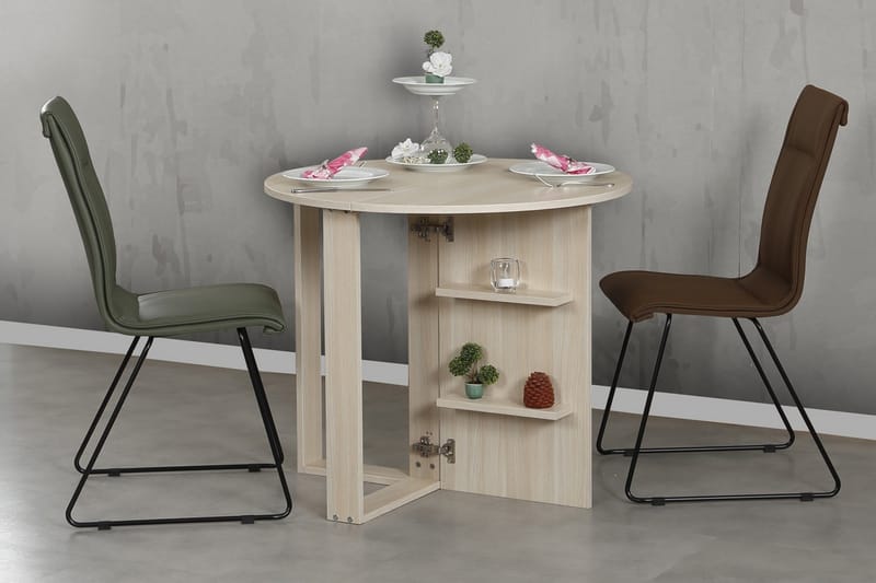 Comfortale Spisebord Rundt Sammenleggbart - Møbler - Bord - Spisebord & kjøkkenbord
