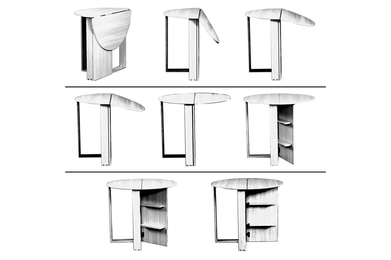 Comfortale Spisebord Rundt Sammenleggbart - Spisebord & kjøkkenbord - Sammenleggbart bord