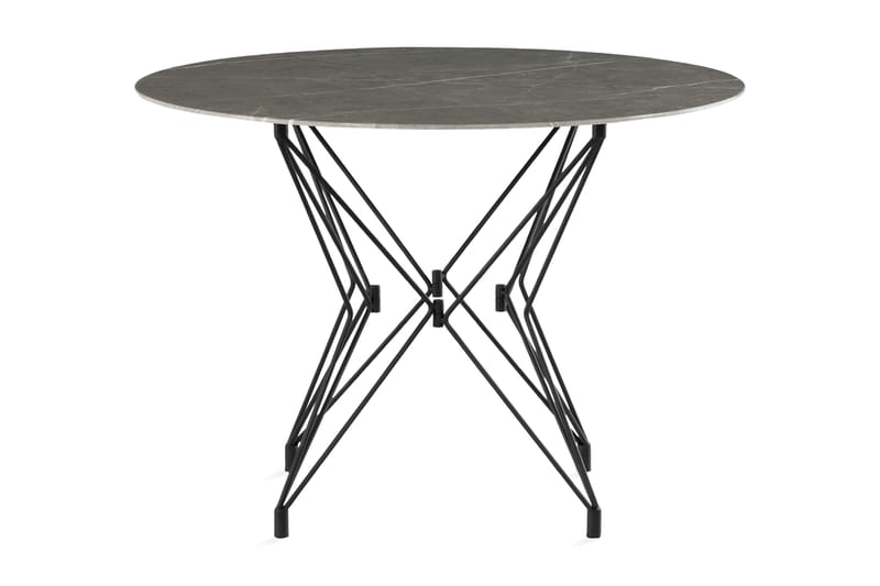 Comptons Spisebord 106 cm Rund - Grå/Svart - Møbler - Bord - Spisebord & kjøkkenbord