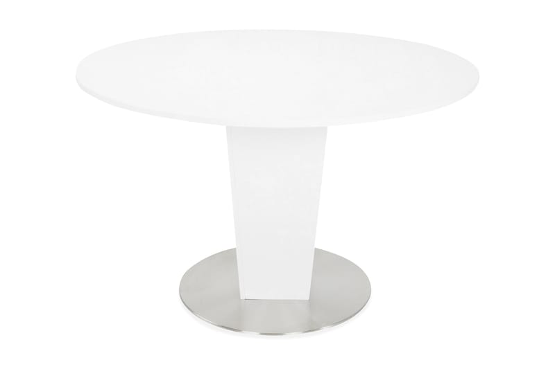 Cubic Spisebord 120 cm Rundt - Hvit - Møbler - Bord - Spisebord & kjøkkenbord