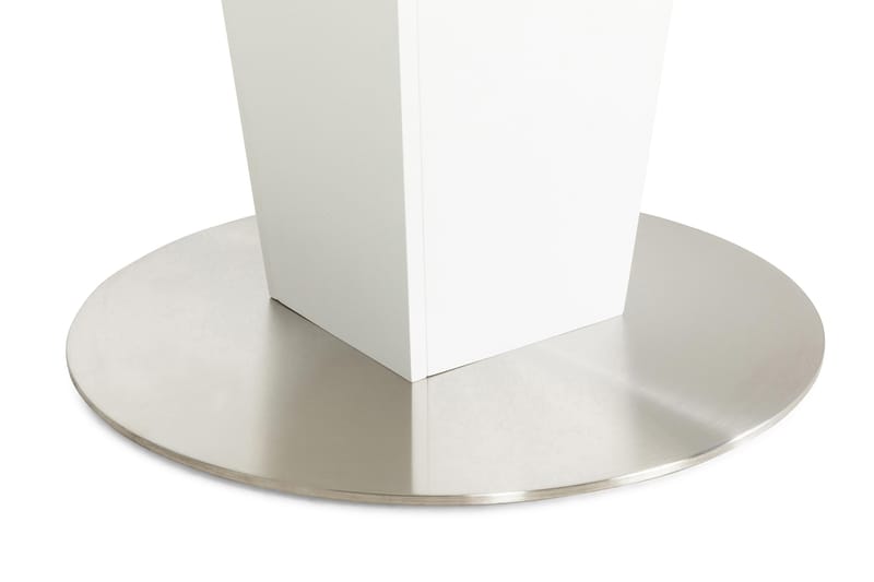Cubic Spisebord 120 cm Rundt - Hvit - Spisebord & kjøkkenbord