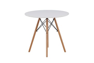 Danburi Spisebord 60 cm - Hvit - Møbler - Bord - Spisebord & kjøkkenbord