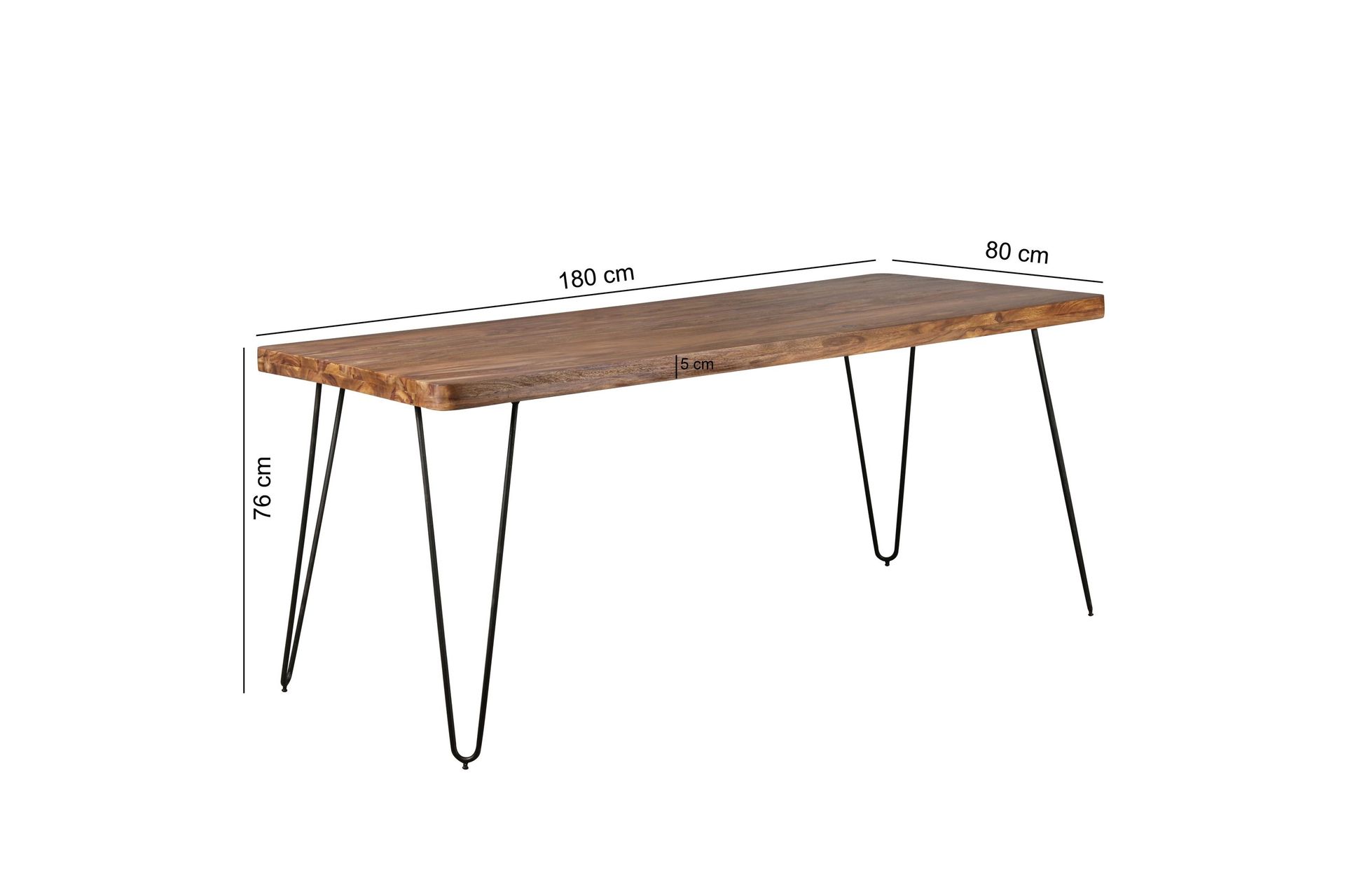 Darleena Spisebord 180 cm - Brun - Møbler - Bord - Spisebord & kjøkkenbord