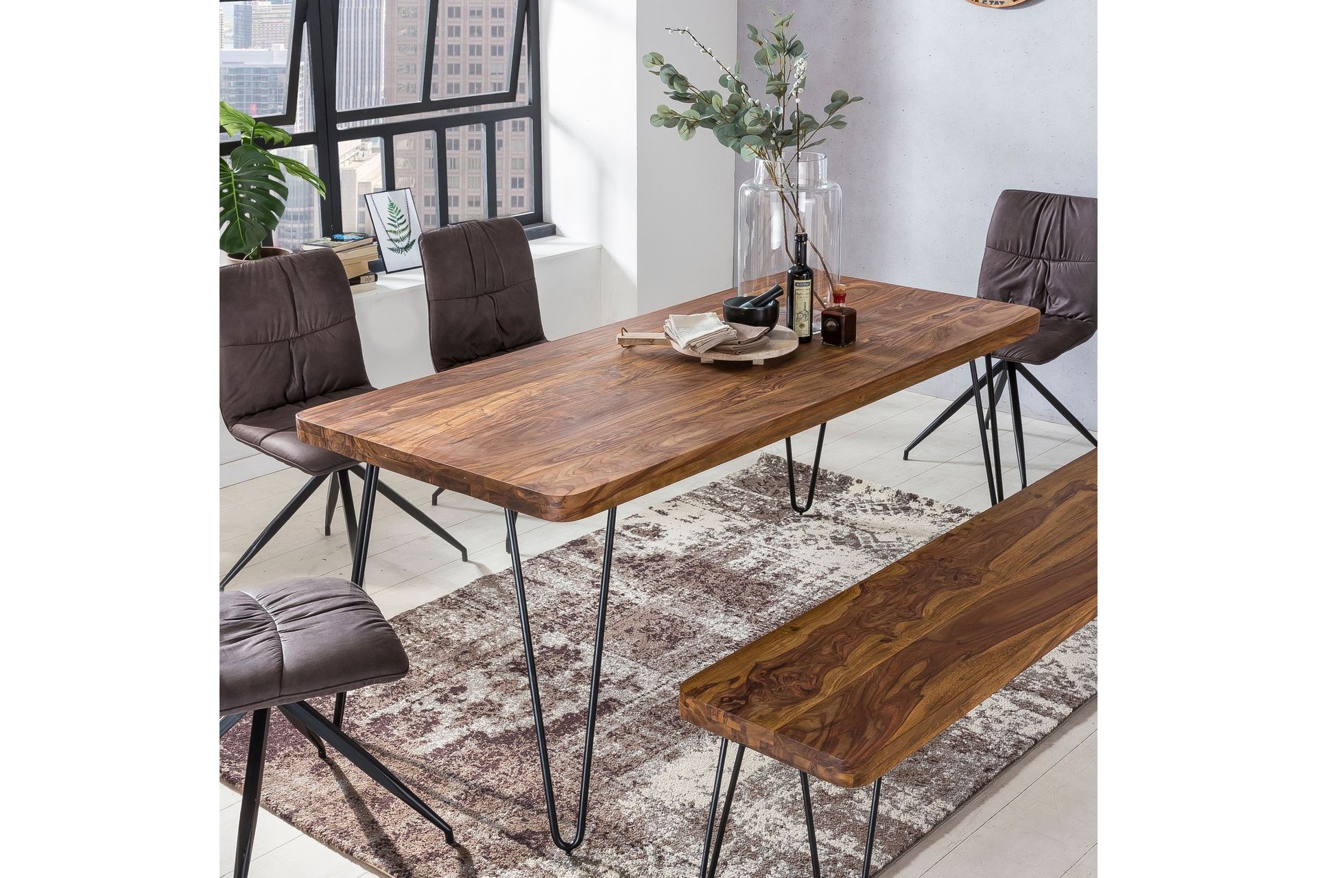 Darleena Spisebord 180 cm - Brun - Møbler - Bord - Spisebord & kjøkkenbord