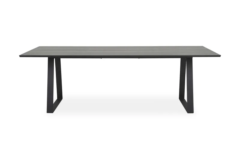 Delera Rektangulært Spisebord 190 cm i Tre med Ask- og Metallutseende, Svart